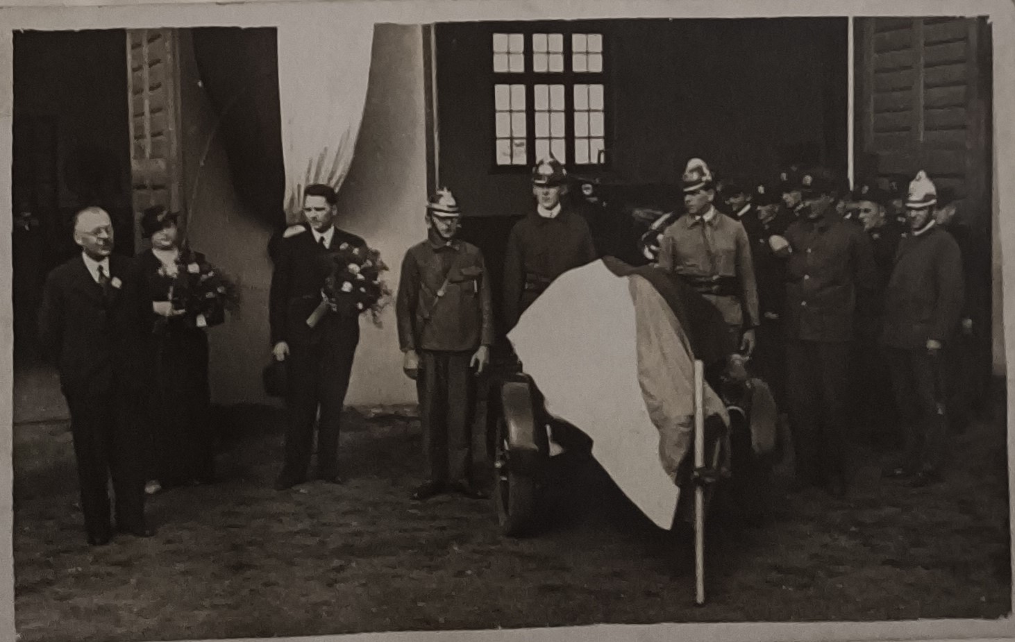 Odhalení motorové stříkačky 1936